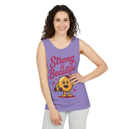 Strong is Beautiful Womens Tank Top, Cute Fitness and Gym Motivation Shirt, Workout Shirt, Exercise Top, Gift for Her, Summer Activewear