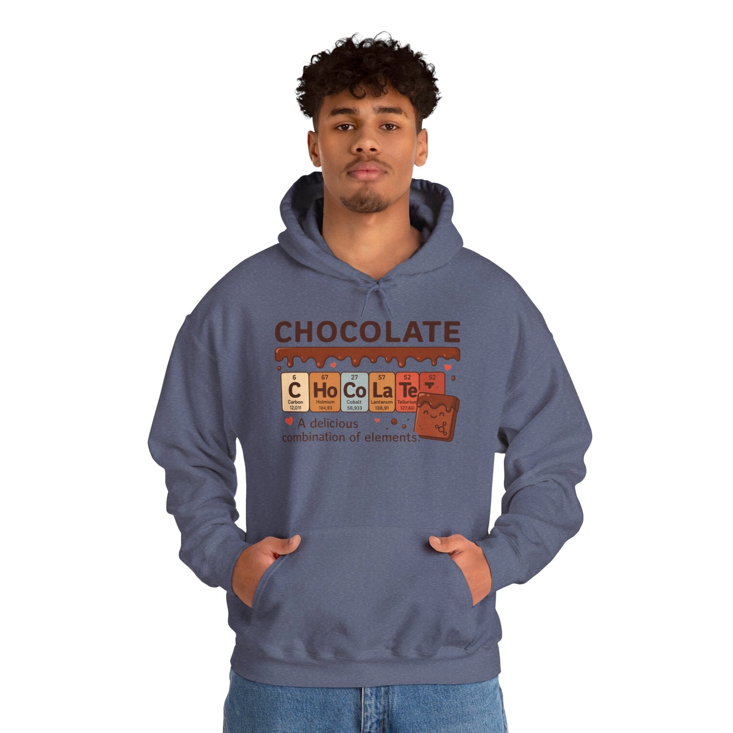Chocolate Lover's Comfort Hoodie, Perfect Gift for Chemistry Lovers, Casual Wear, Sweet Treats Enthusiasts, Birthdays, Chemistry Students