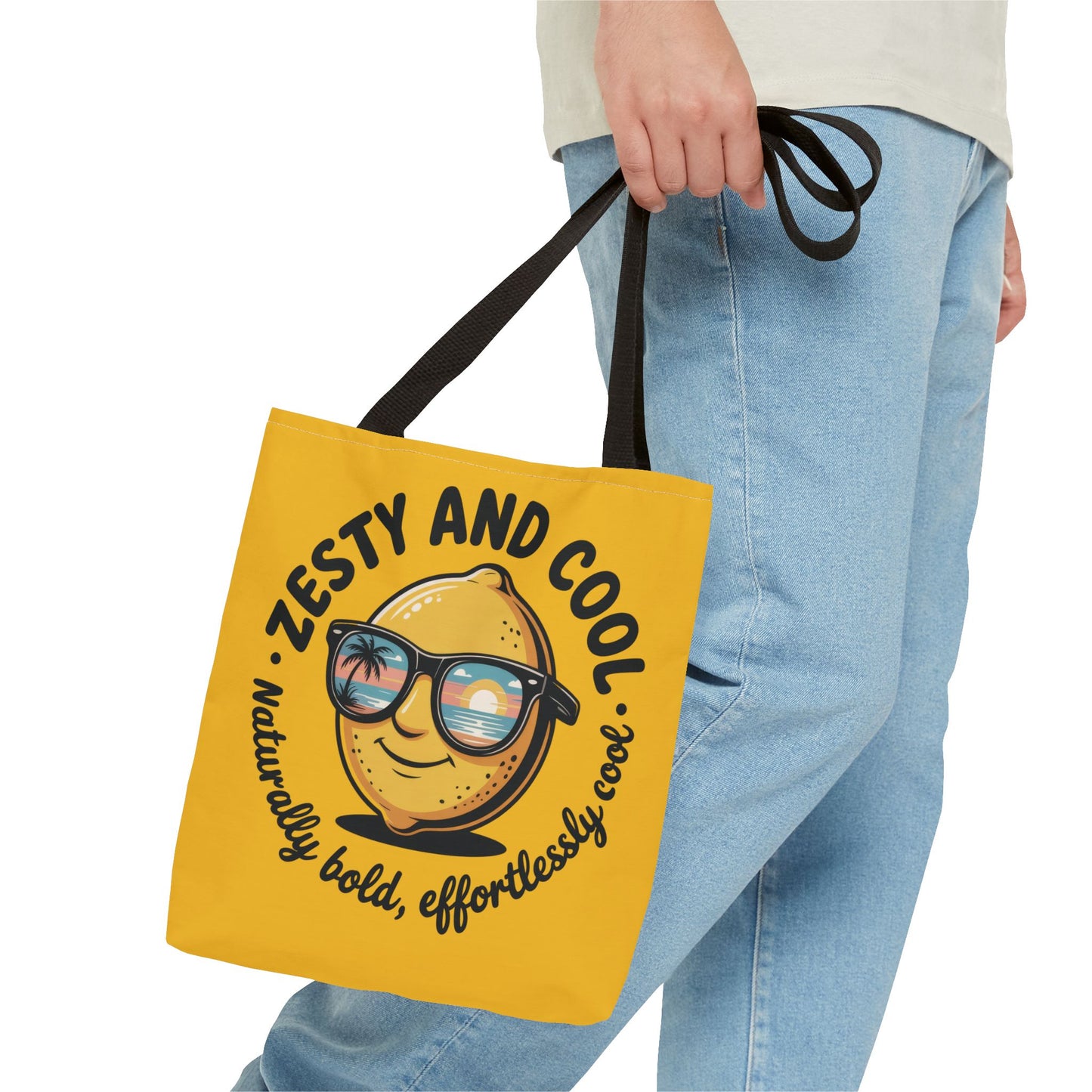 Zesty Lemon Tote Bag - Fun & Bold Carry-All for Everyday Use, Summer, Beach Days, Gifts, Eco-Friendly Shopping, Large Tote Bag