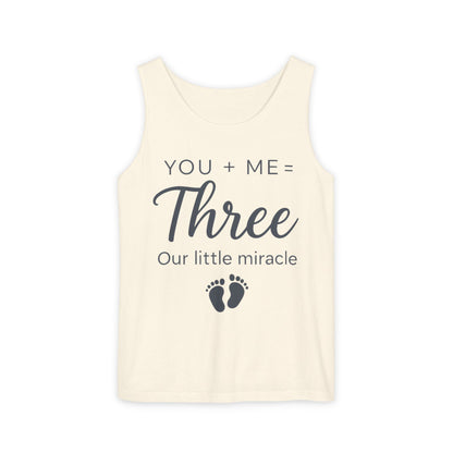 Maternity Tank Top, Cute Pregnancy Announcement Tank, Our Little Miracle Expecting Mom Gift, Baby Reveal Tee, Baby Showers Gift