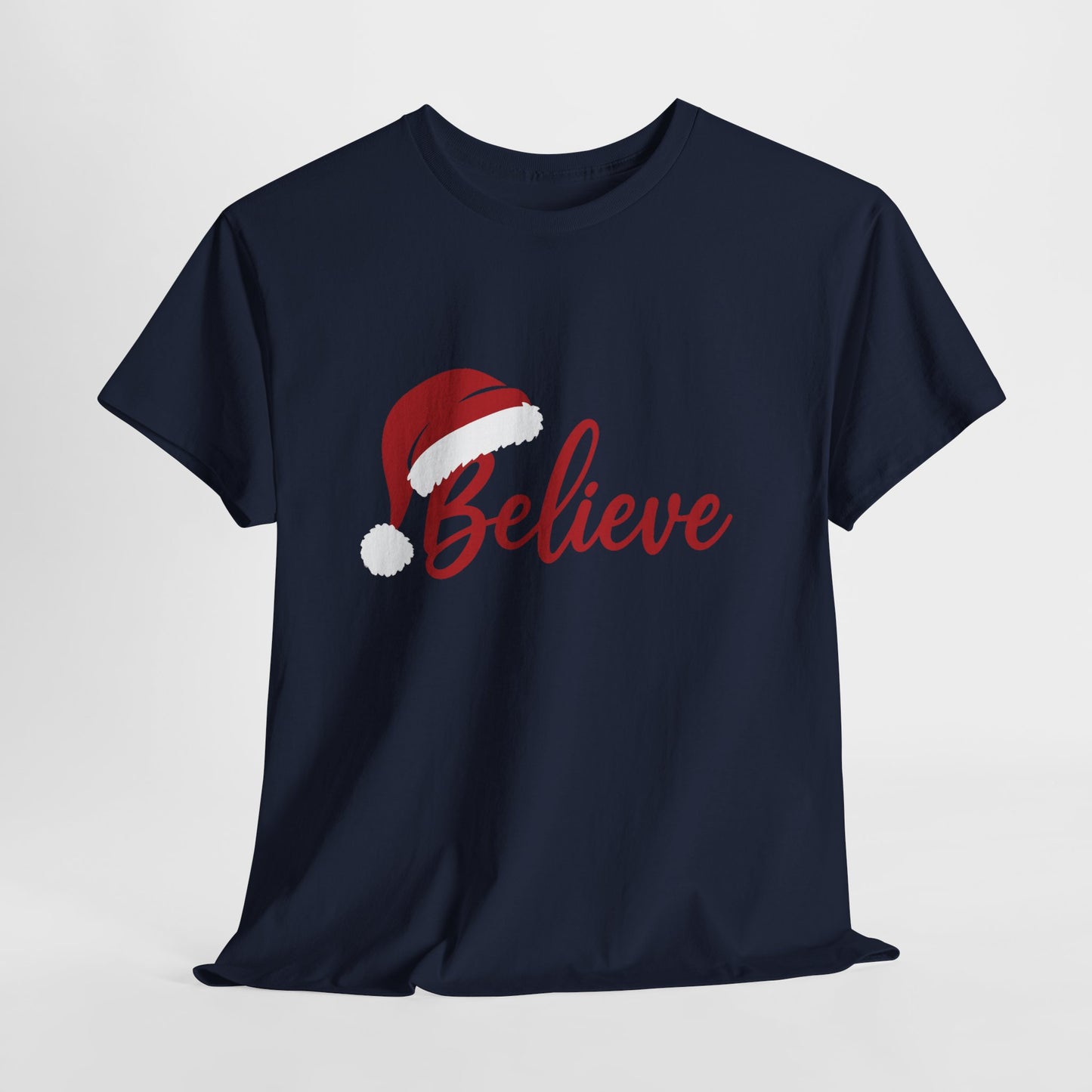 Believe Christmas Women's Shirt, Minimalist Holiday Tee