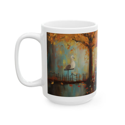 Charming Cat Mug - Cute Cat Art, Unique Coffee Cup, Cat Lover Gift, Cozy Home Decor, Perfect for Birthdays & Holidays