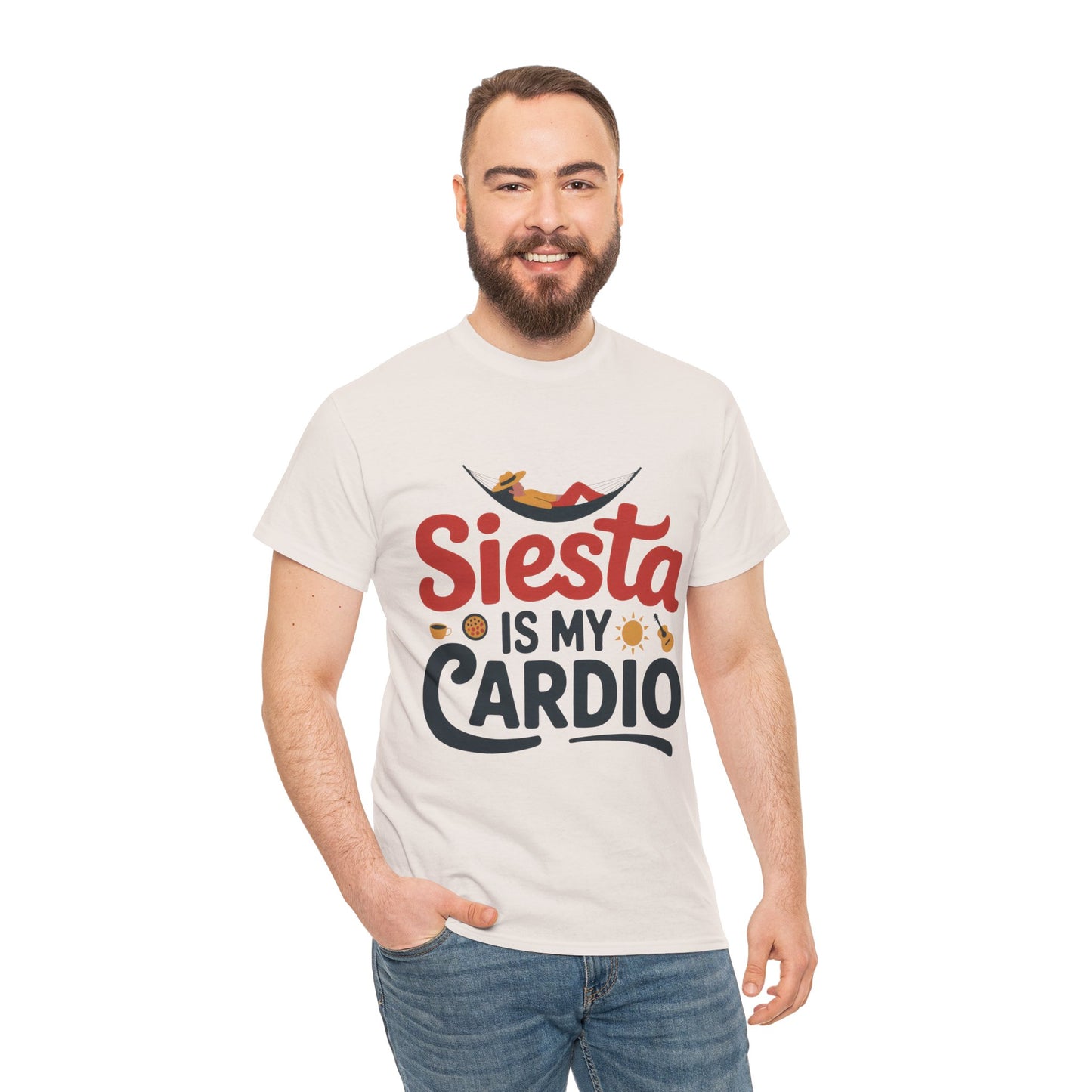 Siesta Is My Cardio Funny Mens T-Shirt Spain Humor Tee, Siesta Shirt, Siesta Culture Gift