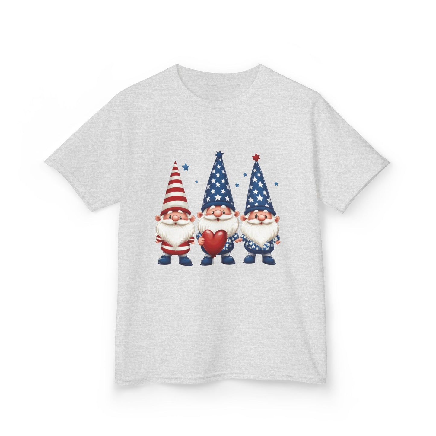 Patriotic Gnome Kids Tee, Cute 4th of July Shirt, Adorable Summer Outfit, Kids Casual Wear, Independence Day Gift