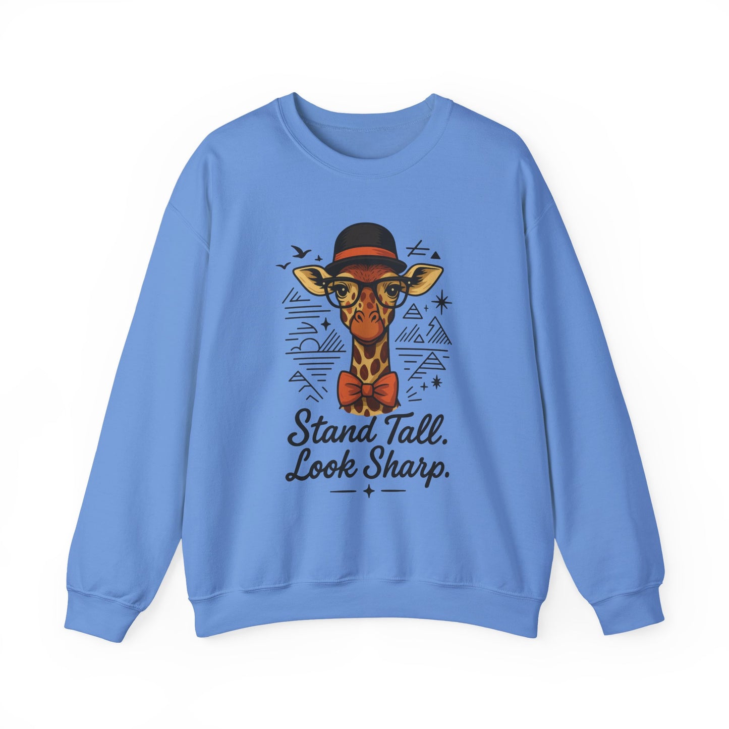 Stylish Giraffe Sweatshirt - Stand Tall, Look Sharp, Unisex Sweater for Animal Lovers, Cozy Gift, Fun Fashion for All Seasons