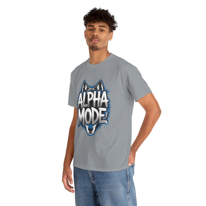 Alpha Mode Wolf Graphic Mens T-Shirt Streetwear, Alpha Tee, Wolf Tee, Street Tee, Wolf Art