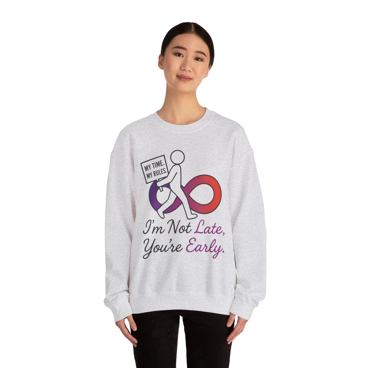 My Time, My Rules Funny Crewneck Sweatshirt, Womens Pullover, Gift for Her, Birthdays, Humor Clothing, Casual Style