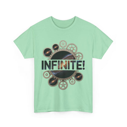 Steampunk Space Gears T-Shirt, Unisex Infinite Universe Graphic Tee, Cosmic Mechanical Design Tee for Sci-Fi & Engineering Lovers