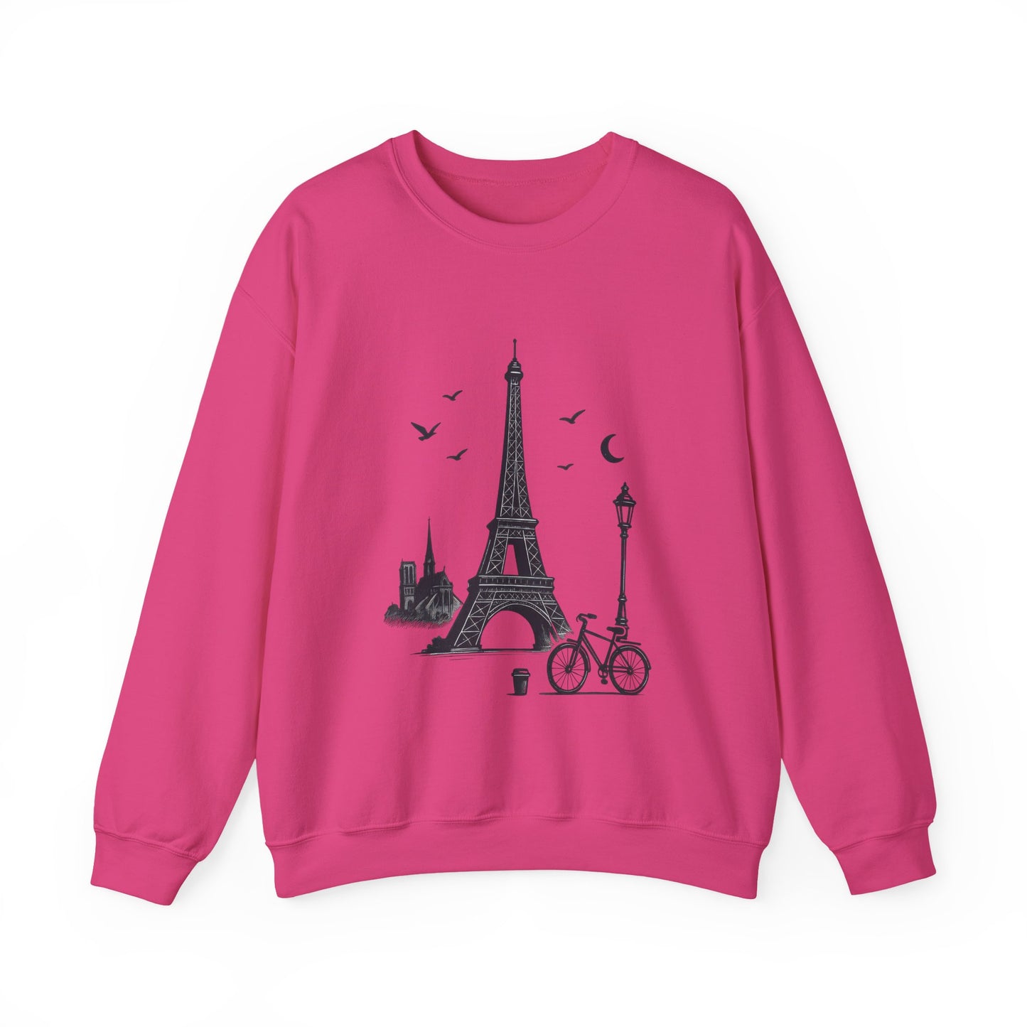 Vintage Parisian Crewneck Sweatshirt, Eiffel Tower Sweater, Cozy Travel Gift, Unisex Fashion, Casual Paris Sweatshirt