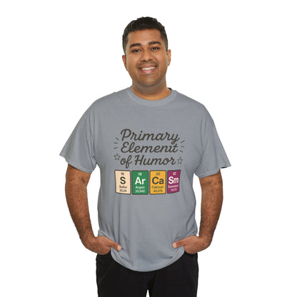 Funny Mens Science T-Shirt, Sarcasm Element of Humor Tee, Periodic Table Nerd Shirt for Him, Humor T-Shirt, Periodic Table Chemistry Humor