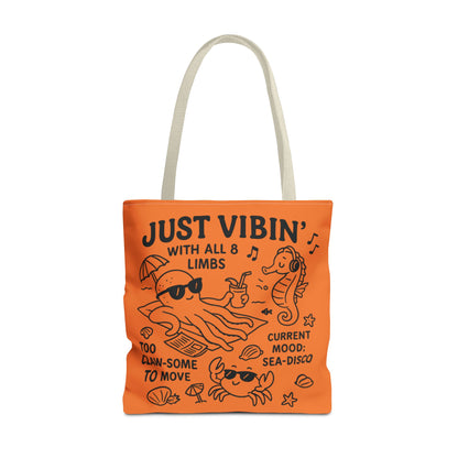 Fun Sea-Themed Tote Bag, Beach Accessories, Summer Vibes, Gift for Ocean Lovers, Reusable Shopping Bag, Cute Beach Tote