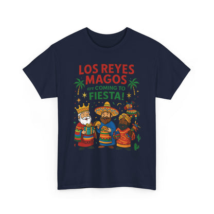 Los Reyes Magos Are Coming to Fiesta!, Funny Three Kings Day Shirt, Día de los Reyes Magos T-Shirt for Christmas Fiesta Lovers