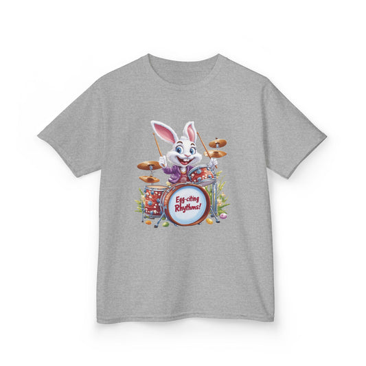 Easter Bunny Drummers Tee | Kids Cotton T-Shirt, Fun Easter Gift, Spring Celebration Shirt, Playful Kids Apparel, Drum Shirt