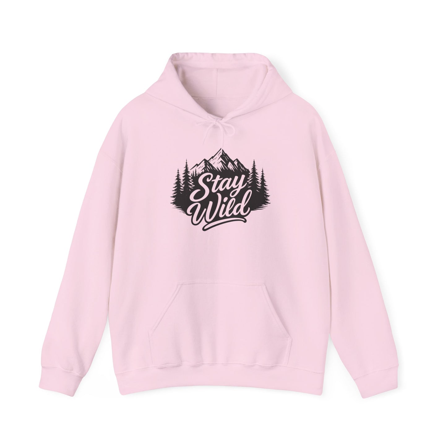 Stay Wild Hoodie, Nature Lover Unisex Pullover, Mountain Adventure Hiking Sweatshirt, Outdoorsy Gift for Him Her
