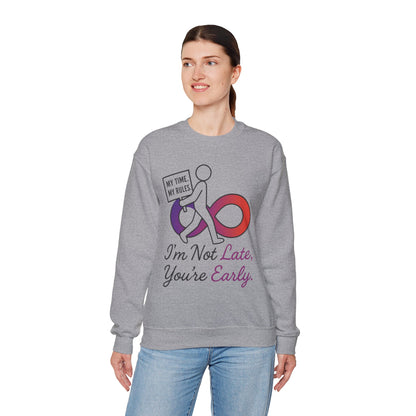 My Time, My Rules Funny Crewneck Sweatshirt, Womens Pullover, Gift for Her, Birthdays, Humor Clothing, Casual Style