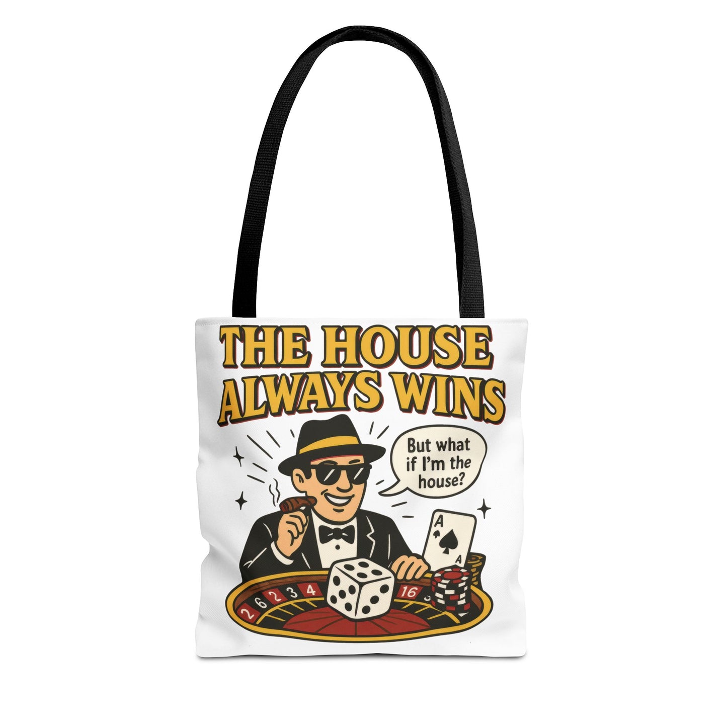 Casino Vibes Tote Bag, Fun Gift for Gamblers, Everyday Use, Travel Accessory, Stylish Shopping Bag, Unique Gambling Merch