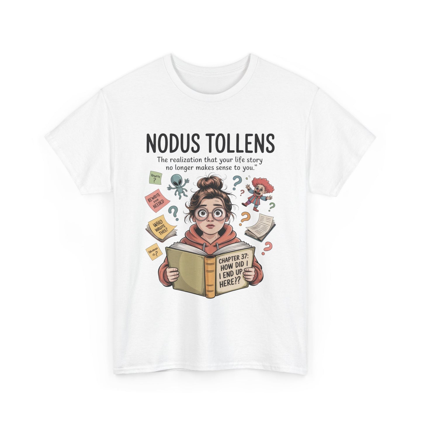 Nodus Tollens Tee, Women's Heavy Cotton Shirt, Latin Words, Moods & Modes, Self-Awareness, Personal Development