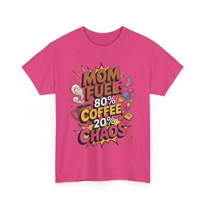 Funny Mom Fuel Coffee Tee, Gifts for Moms, Mother's Day Gift, Coffee Lover Shirt, T-Shirt for Coffee Loving Moms, Tired Mom Life Tee