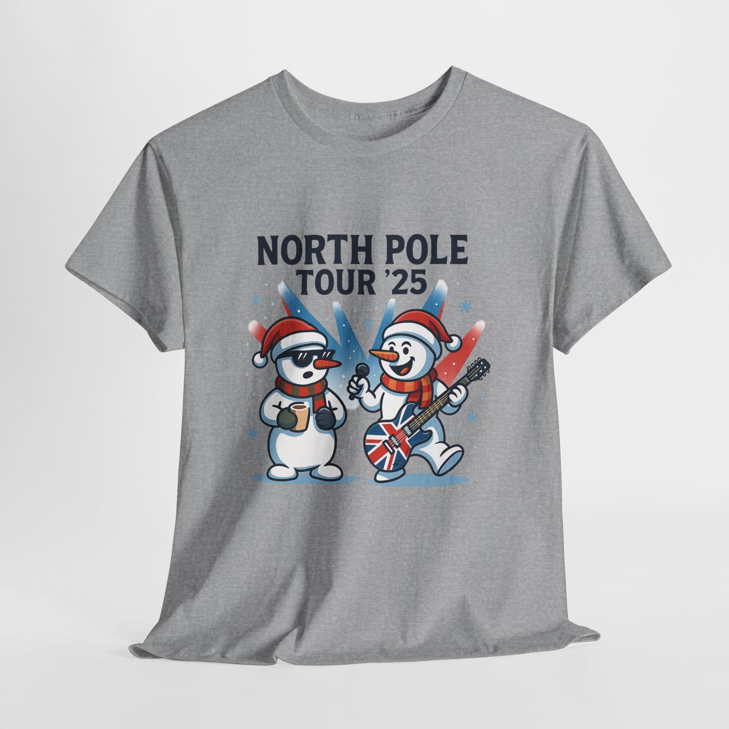 North Pole Tour 25 Women's Christmas T-Shirt, Funny Holiday Music Tee