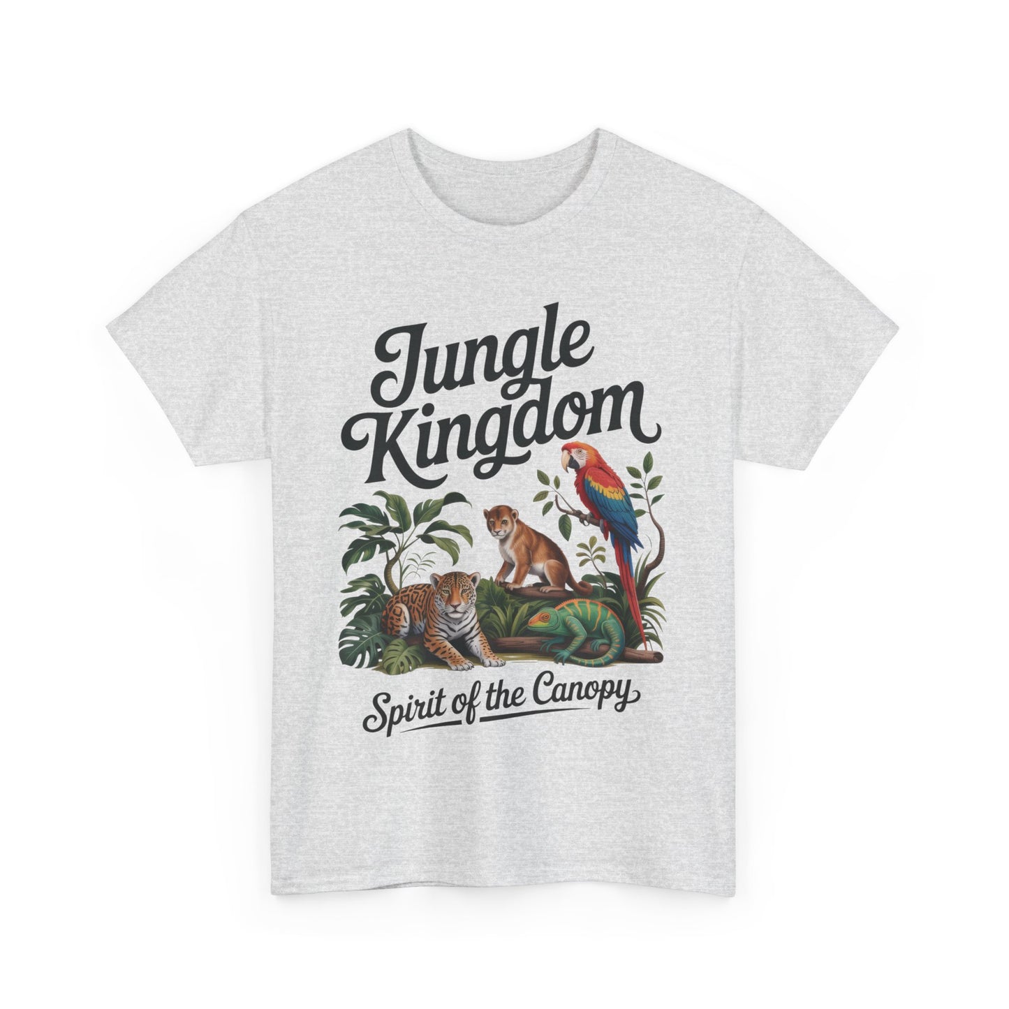 Mens Jungle Kingdom Tee - Nature Lover T-Shirt, Animal Graphic Tee, Eco-Friendly Gift, Summer Fashion, Adventure Outfit