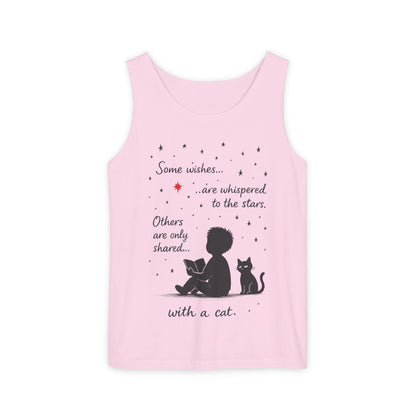 Whimsical Cat Lover's Tank Top, Inspirational Quote Top, Womens Garment-Dyed Summer Shirt, Gifts for Cat Moms, Casual Wear, Pet [...]