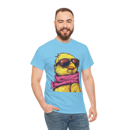 Chic Cool Chick T-Shirt, Unisex Heavy Tee, Funny Animal Tee, Trend Chick Graphic T-Shirt Gift