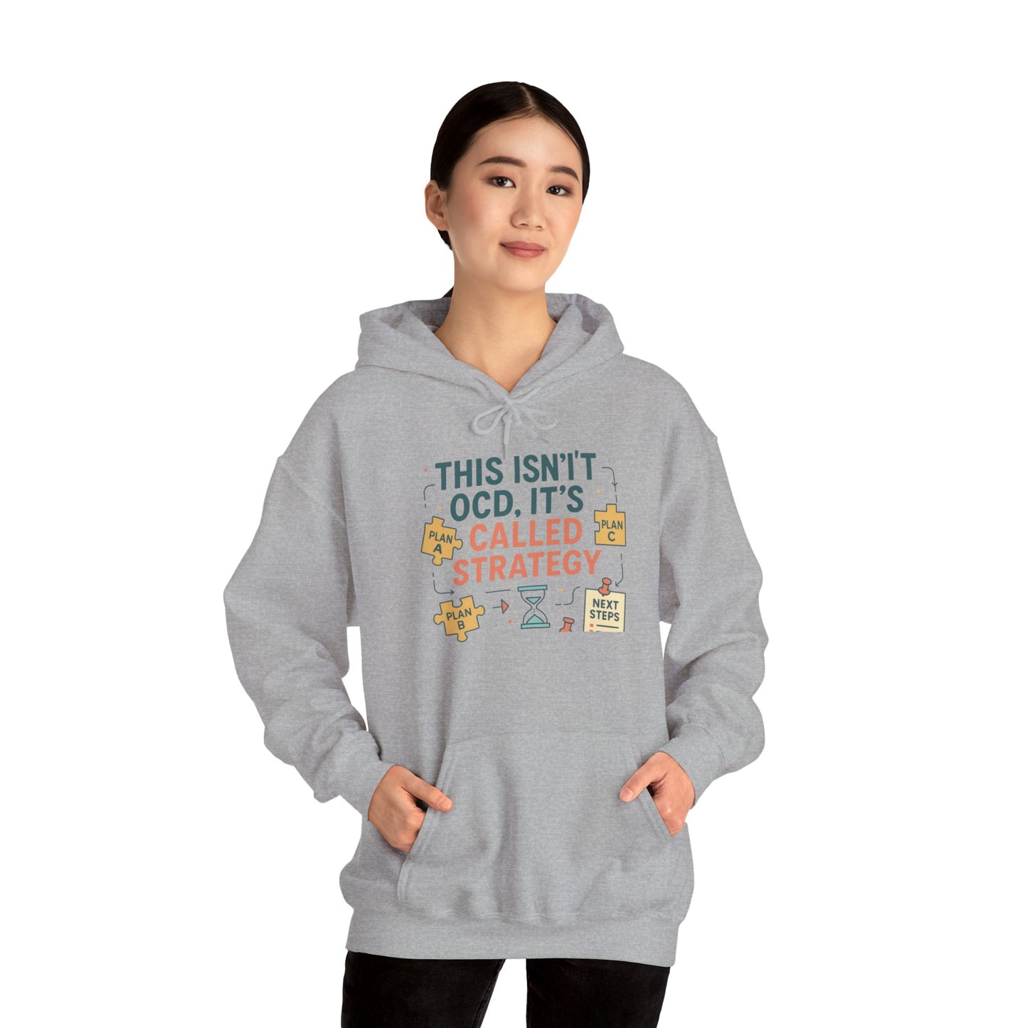 Strategic Humor Hoodie, Unisex Sweatshirt, Gift for Strategists, Funny Hoodie, Planner Gift, Cozy Stylish Sweatshirt, Relaxed Fit Hoody