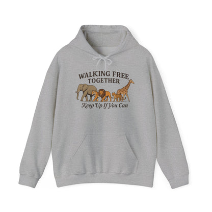 Spirit of the Wild Lion Mens Hoodie - Vacation Mode Funny Jungle King Graphic Pullover for Men, Wildlife Lovers Gift, Cozy Nature Hoodie