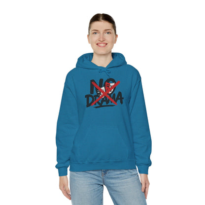 No Drama Womens Hooded Sweatshirt, Cozy Hoodie, Casual Gift, Relaxed Style, Everyday Wear, Funny Sweatshirt