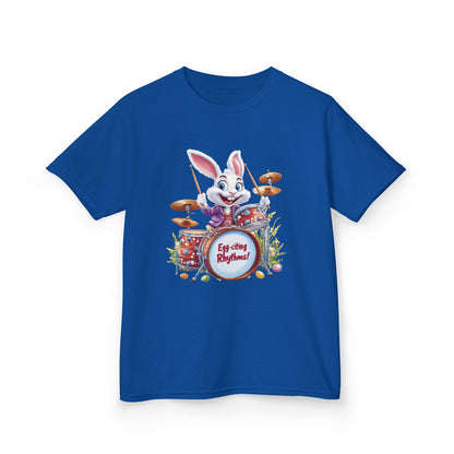 Easter Bunny Drummers Tee | Kids Cotton T-Shirt, Fun Easter Gift, Spring Celebration Shirt, Playful Kids Apparel, Drum Shirt