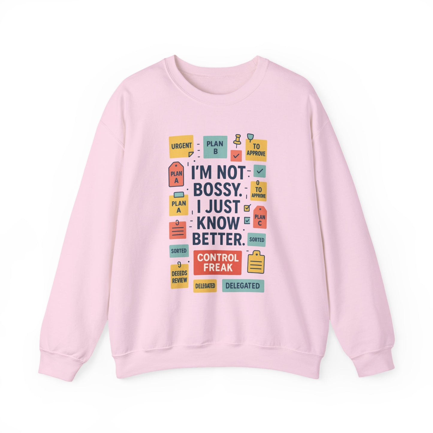 Funny Womens Control Freak Sweatshirt, Bold Sarcastic Quote Pullover, Ideal Gift for Bossy Friends, Funny Womens Sweatshirt
