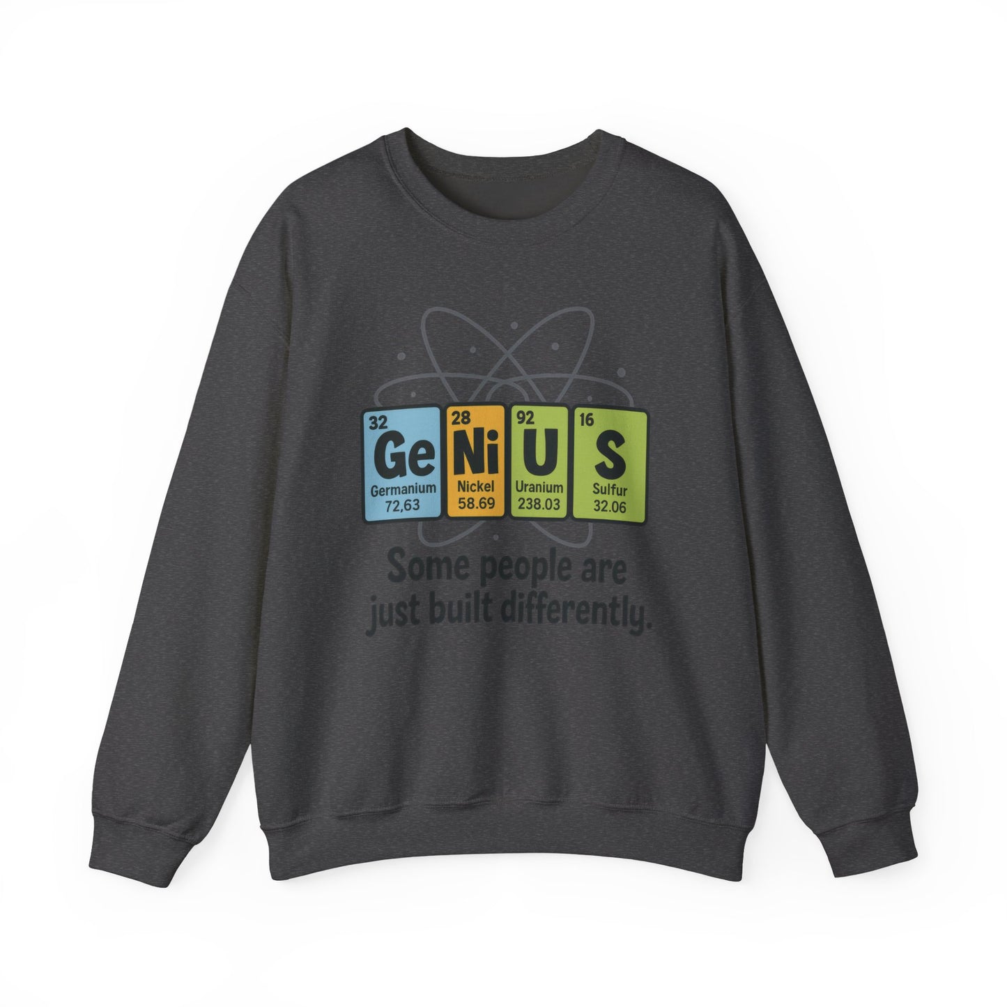 Funny Womens Science Sweatshirt, Genius Periodic Table Pullover, Nerdy Chemistry Gift for Her,  Funny Gift for Nerds, Science Geek Apparel