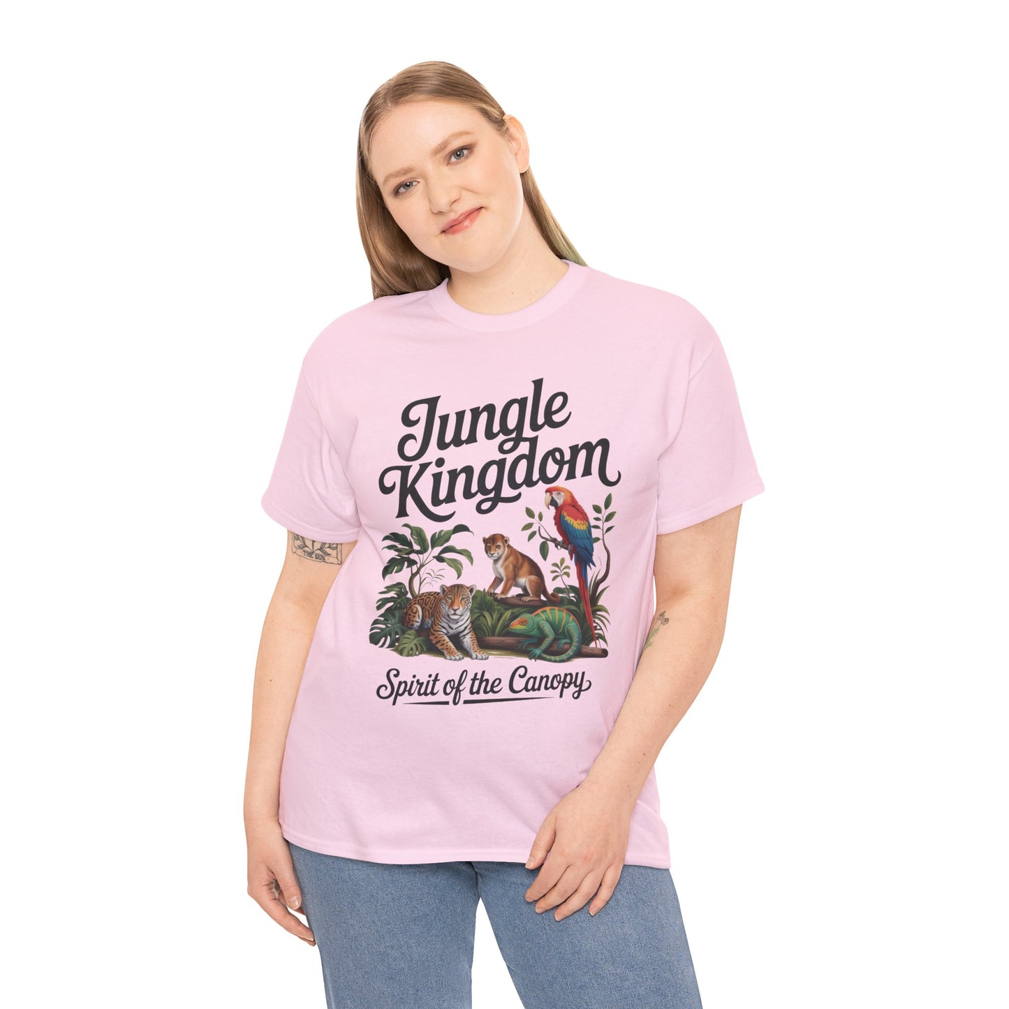Mens Jungle Kingdom Tee - Nature Lover T-Shirt, Animal Graphic Tee, Eco-Friendly Gift, Summer Fashion, Adventure Outfit