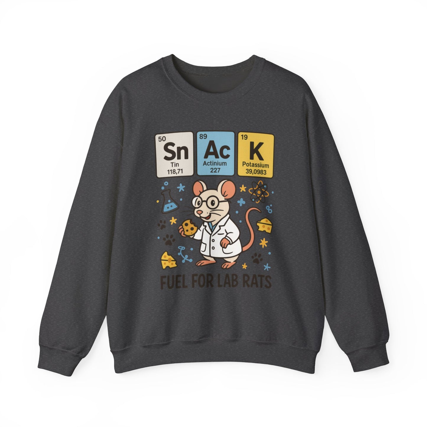 Lab Rat Science Sweatshirt, Science Crewneck, Funny Gift for Teachers, Chemistry Sweatshirt, Cute Lab Rat Design, Perfect for Birthdays