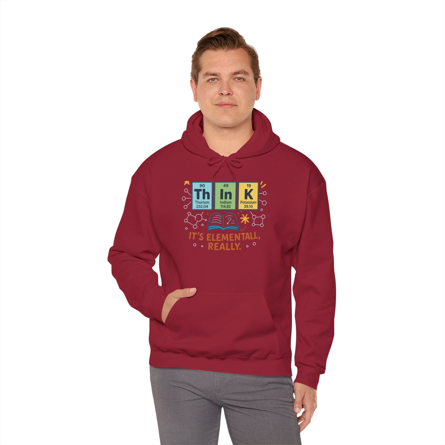 Science Hoodie for Men, Funny Nerd Hoodie, Element of Humor Sweatshirt, Science Lover Gift for Him, Chemistry Lover Gift