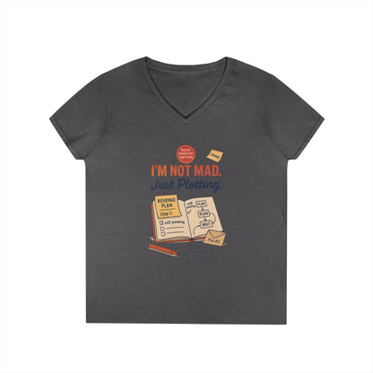 Sarcastic Womens T-Shirt, I'm Not Mad Just Plotting, Funny Passive Aggressive Revenge Tee, Funny Quote Shirt  for Women