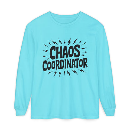 Chaos Coordinator Shirt Unisex Long Sleeve Tee, Funny Mom Life Gift, Mothers Day Shirt, Gifts for Team Leaders, Humor Apparel