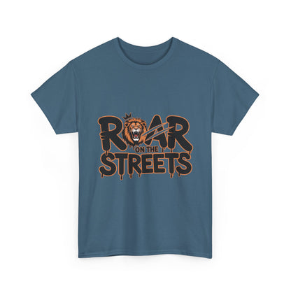 Roar on the Streets Lion Graphic Mens Urban T-Shirt, Lion Shirt, Street Vibe