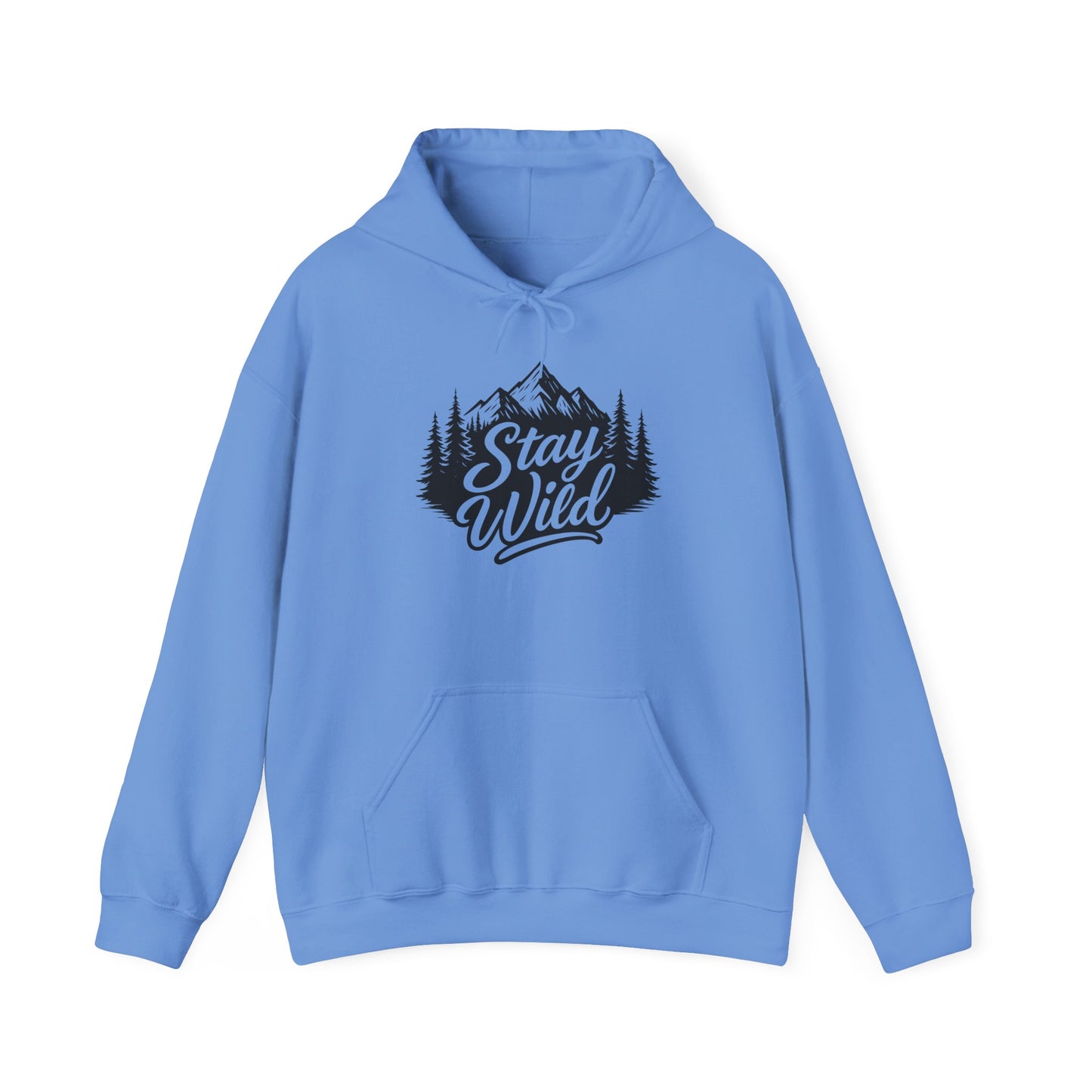 Stay Wild Hoodie, Nature Lover Unisex Pullover, Mountain Adventure Hiking Sweatshirt, Outdoorsy Gift for Him Her