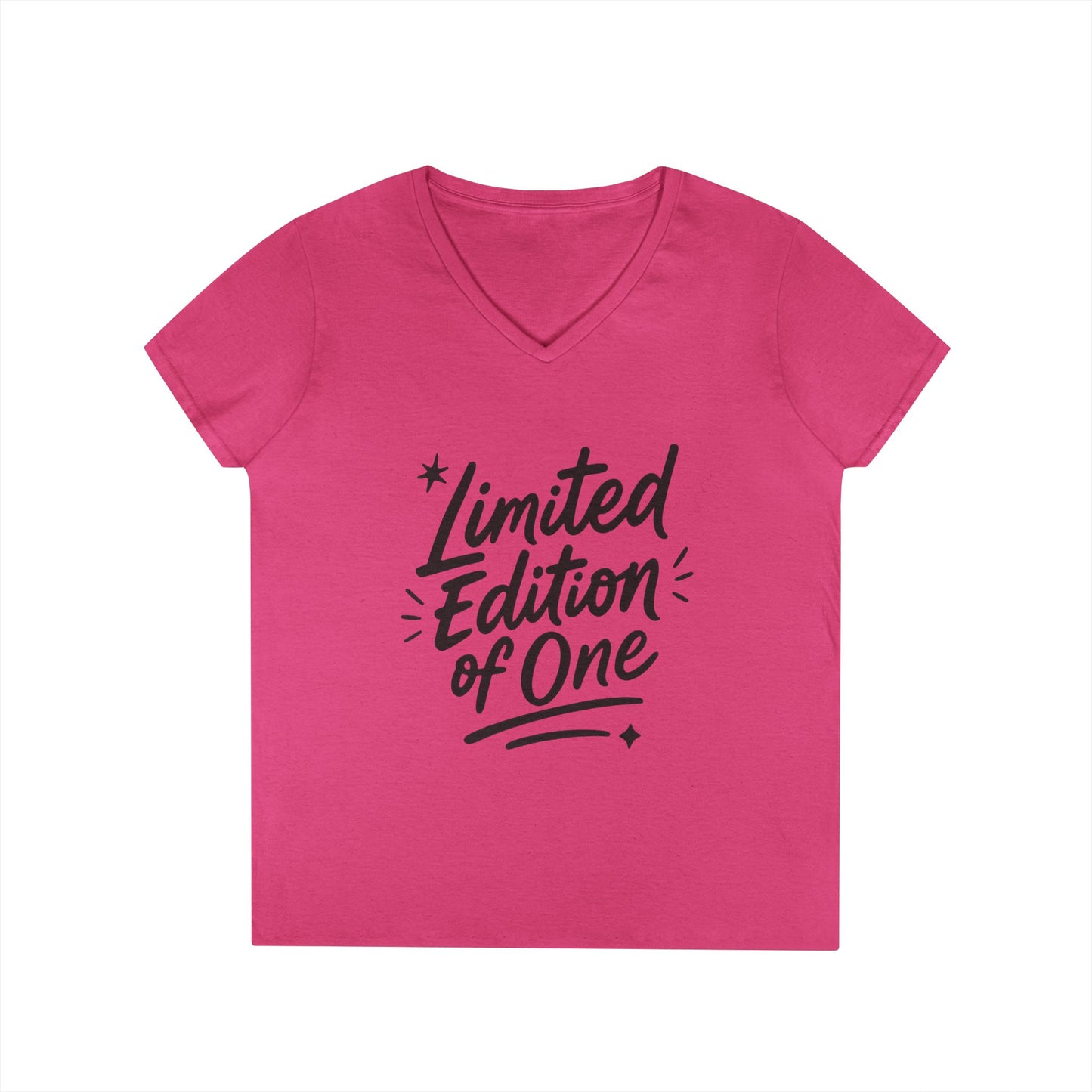 Limited Edition Ladies' V-Neck T-Shirt, Unique Gift for Her, Casual, Self-Confidence, Self-love, Positive Message Women's T-Shirt