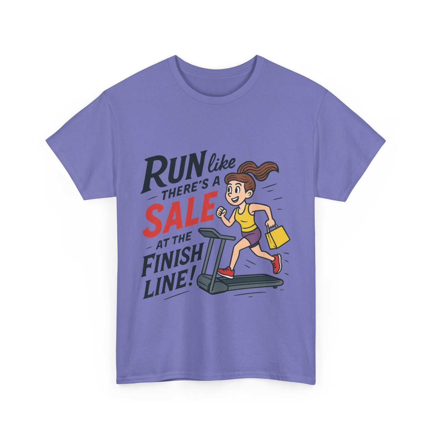 Motivational Fitness Tee, Workout Shirt, Funny Exercise Gym Top, Funny Shopping Tee, Treadmill Runner Shirt for Her,  run for sale tee