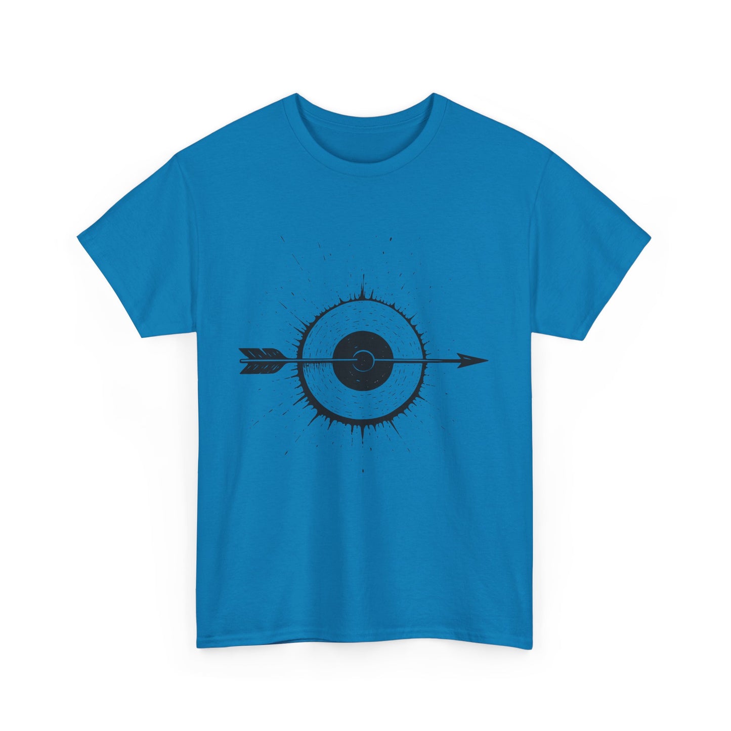 Artistic Arrow Graphic Unisex Cotton Tee, Motivational Shirt, Casual Wear, Gift for Him/Her, Trendy Fashion