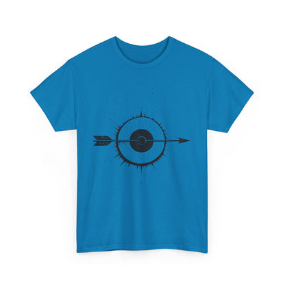 Artistic Arrow Graphic Unisex Cotton Tee, Motivational Shirt, Casual Wear, Gift for Him/Her, Trendy Fashion