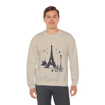 Vintage Parisian Crewneck Sweatshirt, Eiffel Tower Sweater, Cozy Travel Gift, Unisex Fashion, Casual Paris Sweatshirt
