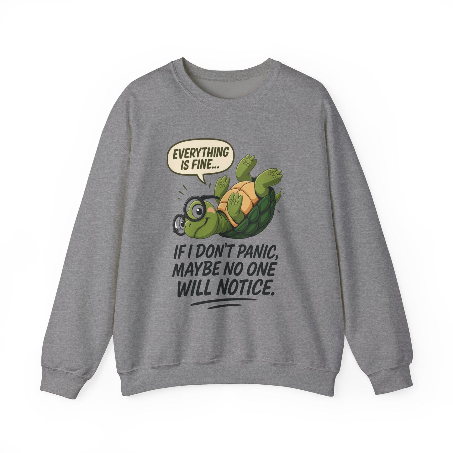 Casual Humor Unisex Sweatshirt, Perfect Gift for Anxiety Relief, Social Anxiety Joke, Quirky Graphic Sweatshirt, Introvert Humor Gift