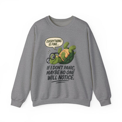 Casual Humor Unisex Sweatshirt, Perfect Gift for Anxiety Relief, Social Anxiety Joke, Quirky Graphic Sweatshirt, Introvert Humor Gift