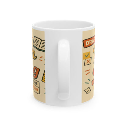 Perfection is Exhausting Mug | Funny Coffee Cup, Ideal Gift for Students, Stress Relief, Home Office, Gifts for Graduates