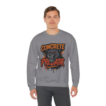 Men's Heavy Blend™ Crewneck Sweatshirt, Concrete Predator Mens Panther Crewneck Sweatshirt