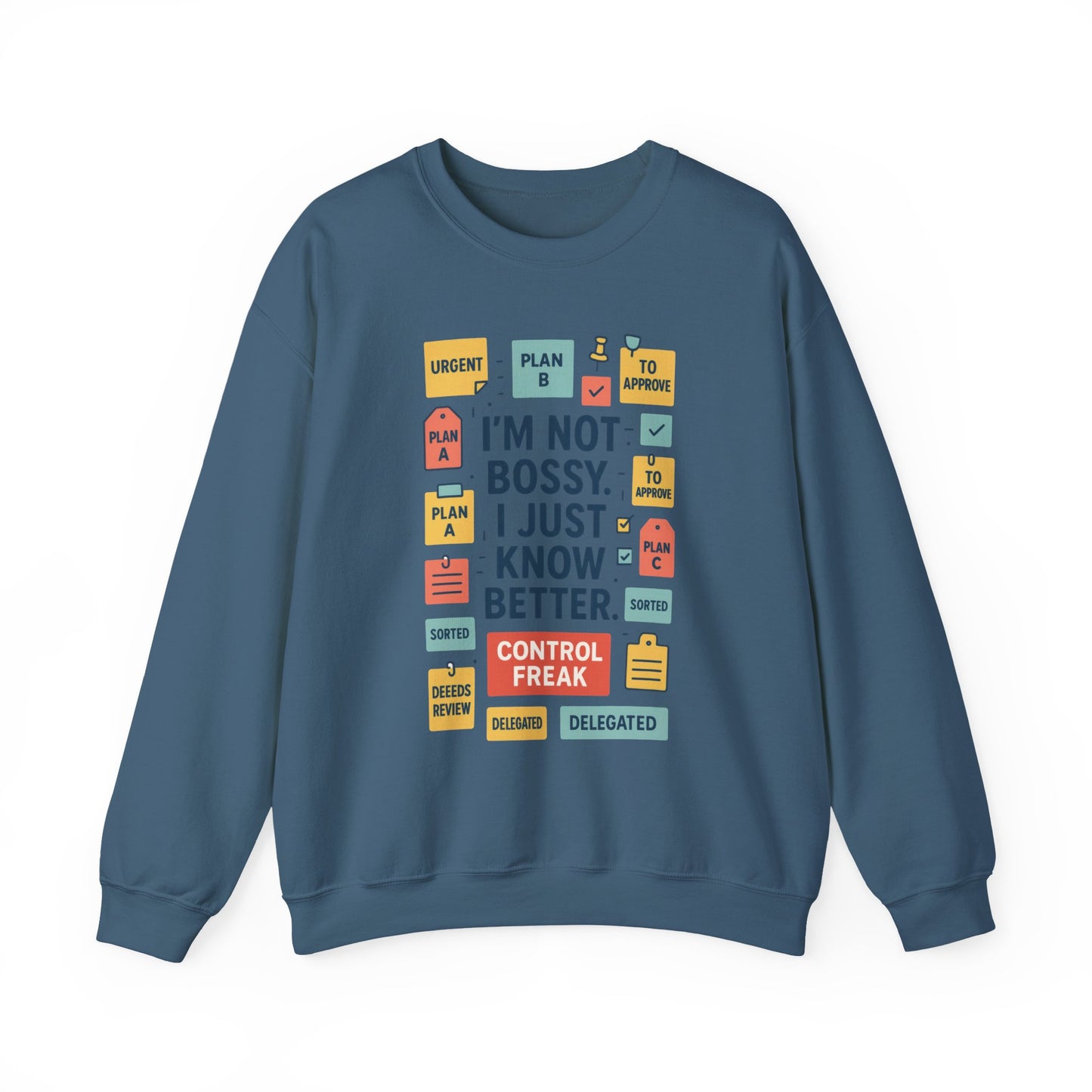 Funny Mens Control Freak Sweatshirt, Sarcastic Crewneck Gift for Him, Perfect Gift for Bossy Friends
