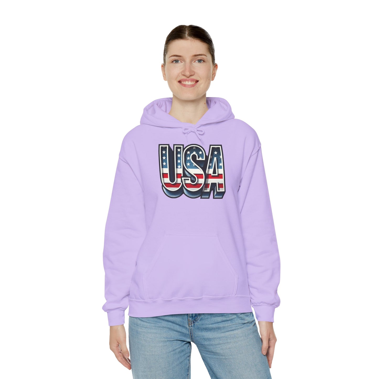 USA Flag Unisex Hoodie, Patriotic Sweatshirt, Independence Day Gift, American Pride Apparel, Casual Layering